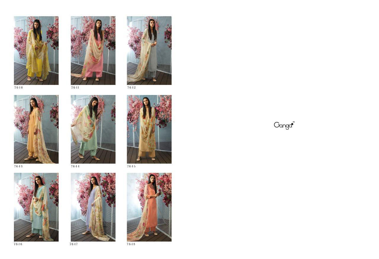 Cherry Blossom By Ganga Wholesale Cotton Suit Cherry Blossom By Ganga Wholesale Cotton Suit